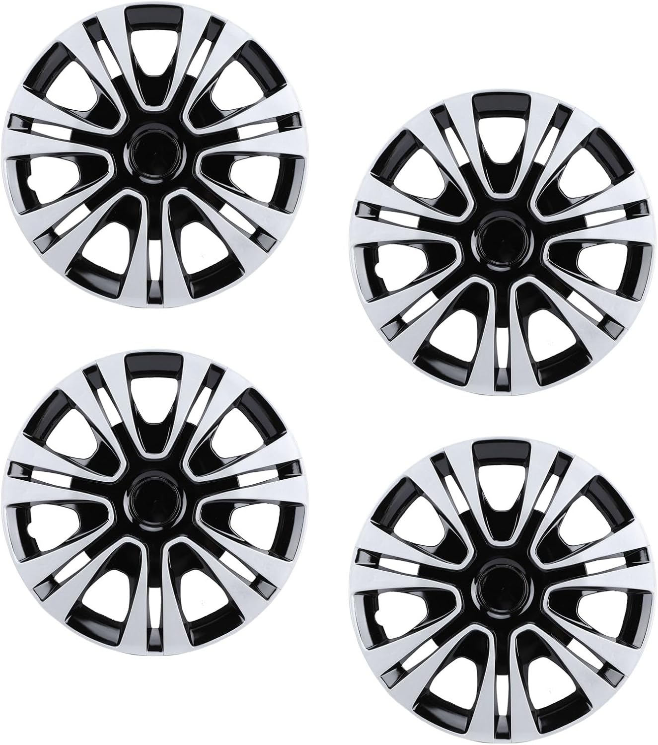 71HYUtN4SL._AC_SL1500_.jpg Focket Wheel Covers 14 Inch, Universal Fit Set of 4 Hubcaps with Snap Fit Design for Car Truck SUV - Image 1