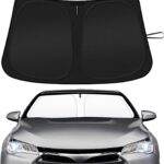 Car Windshield Sun Shade Compatible with 2012 2013 2014 2015 2016 2017 Toyota Camry Accessories Foldable Front Window Sunshade Custom Windshield Cover Sun Visor