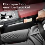 Coverado Universal Car Seat Gap Filler Organizer, Premium Suede Leather Car Seat Side Gap Filler, Seat Gap Storage Box for Suv Truck, Car Interior Accessories - Image 6