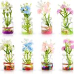 Zkptops 8Pcs Car Dashboard Decorations for Women Girls Cute Interior Car Accessories with Mini Flowers Vase Shells Conch Aesthetic Kawaii Rearview Mirror Ornament Funny Interior Decor for Gifts