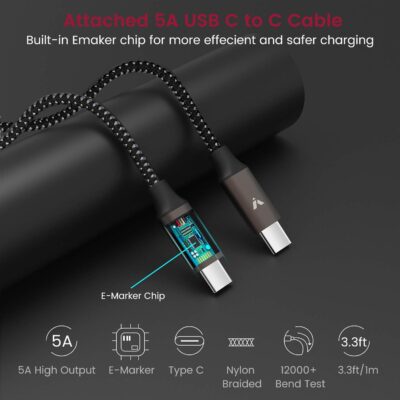 VELOGK Super Fast Type C Car Charger [73W Turbo], Fast Adaptive 55W 45W PPS/PD&QC3.0 USB C Car Adapter[Super Fast Charging 2.0]for Samsung S26 Ultra/S25 Ultra/S24 Ultra/S23 Ultra/S22+,iPad Pro,Macbook - Image 6