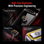 AOHI SUPERAUTO 170W Car Charger with TFT Smart Display, 140W PD 3.1 USB C Fast Charging Car Adapter, Compatible with MacBook Pro, Laptops, iPhone 17 Pro Max, Galaxy S25 Ultra - Image 8