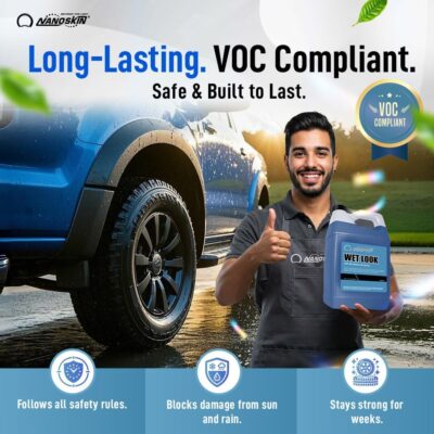 Nanoskin WET LOOK All Season Dressing 1 Gallon - Exterior Rubber & Plastic Solvent Based Dressing for Car Detailing | Produces a Deep, Rich, Long lasting shine | Safe For Cars Trucks, Motorcycles, RVs - Image 5