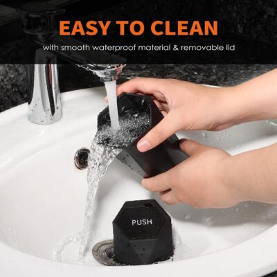 HOTOR Car Trash Can with Lid - 1 Pack, Mini Essential Car Accessories for Interior, Leakproof Car Garbage Can with 15 Attached Trash Bags, Multipurpose Car Organizers and Storage,Black - Image 6