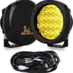 BIGLION.X 5 Inch Pair 160W Amber Round LED Offroad Lights 18800LM Amber Yellow OffRoad Lights Super Bright Amber Driving lights Fog Lights Waterproof IP68 Light Bar for Trucks Pickup 4x4 SUV ATV UTV