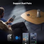 UGREEN Bluetooth AUX Adapter Built-in Battery, Support Dual Pairs Bluetooth 5.3 Receiver for Old Stereo, 3.5mm/ RCA Dual Channel for Home Stereo Speakers - Image 4