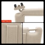 A-Premium Driver Left Side Sun Visor Compatible with Toyota Camry 2007 2008 2009 2010 2011 - with Vanity Mirror, Without Vanity Light, Beige Color - Replaces 74320-06780-E0, 7432006780E0 - Image 9