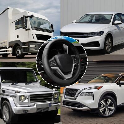 Car Steering Wheel Cover, 14.5"-15" Leather Anti-Slip Sporty Vehicle Steering Wheel Protector, Soft Breathable Auto Interior Decoration Accessories, Universal for SUV Truck Sedan (Black) - Image 3