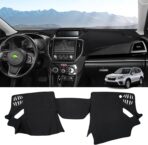 Autorder Dashboard Cover Mat for Subaru Forester 2019-2024 Accessories Dash Cover Flannel Dash Mat Sunshade Glare UV Rays Protector