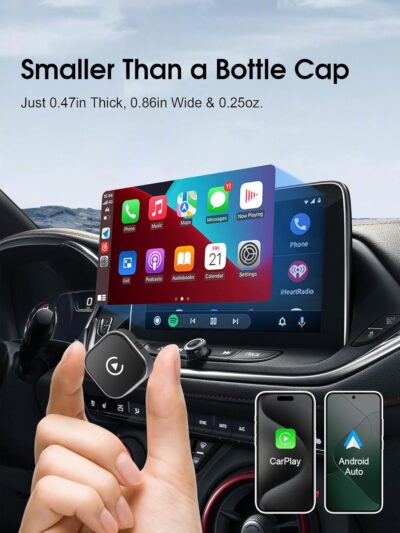 Wireless CarPlay Adapter for Apple iPhone - Multi-User Seamless Connection for Convert Wired to CarPlay Wireless Adapter - No Latency from iOS 10+ to Screen w/USB C - Image 4