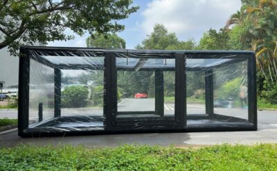 Portable Inflatable Car Cover Shield Garage Tent Airtight Ultimate Outdoor/Indoor Car Bubble Vehicle Shelter for Car Parking Painting Washing and Storage (Black, 19Ft L x9.2Ft W x6.6Ft H) - Image 6