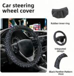 Leopard Print Steering Wheel Cover | Non Slip, Breathable Neoprene | Universal 15 Inch Fit (14.5"-15.5") | Comfort Grip | Fade Resistant | Easy Install-Comfort Grip for Cars, Trucks, SUVs - Image 5