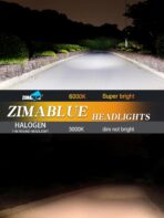 ZIMABLUE 7 inch led Headlight Chrome Round Projector 7 inch Halo led Headlight H6024 DOT Approved Hi/Lo Beam DRL Amber Turn Signal Compatible with Jeep Wrangler JK TJ CJ Compatible with Chevy miata - Image 3