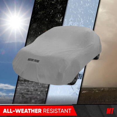 MotorTrend Custom Fit Car Cover for Ford Mustang 1965-2004, All-Weather Protection for Cars Trucks & SUVs, UV Resistant Waterproof Scratch-Resistant, Vehicle Cover for Outdoor & Indoor - Image 2