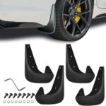 4PCS Car Mud Flaps, Mud Guard, No Drilling Mudguards Fenders with Hardware Kits, Automotive Exterior Accessories Fender Front and Rear Side Splash Guards Universal for Most Cars Trucks SUVs