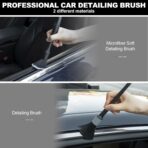 THINKWORK Car Interior Cleaning Kit, Car Duster Interior Detail Brush, Including 6Pcs Car Detailing Brush Set, Complete Auto Accessories for Women Men Gift - Image 2