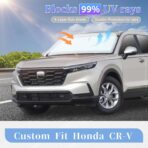 for Honda CRV 2023 2024 2025 2026 Sun Shade Sunshade Windshield Cover, 4-Layer Front Window Shade Sun Protector Custom Fit CR-V Foldable Sunshade Sun Visor 240T Fabric Blocks UV Rays SUV Accessories - Image 4