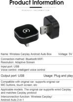 Wireless CarPlay Adapter for Apple iPhone - Multi-User Seamless Connection for Convert Wired to CarPlay Wireless Adapter - No Latency from iOS 10+ to Screen w/USB C - Image 3