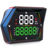 ARTILAURA Digital Speedometer Car HUD Head Up Display MPH KM/H, Overspeed Alarm, Compass, Altimeter and Fatigue Driving Reminder Automatic Photosensitive Plug-and-Play for All Vehicle