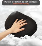 2Pcs Car Neck Pillow, Super Soft Du-Pont Bio Cotton Neck Pillow for Driving, Suede Fabric Car Headrest Pillow, Make Your Driving More Comfortable, Suitable, Traveling (Interstellar Black) - Image 3