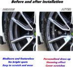 4PCS 3D Wheel hub Stickers Decorative Stickers M Sticker car Logo Badge Stickers Aluminum Alloy Material（Black） - Image 4