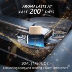 Car Air Freshener 50ML (1.7 FL OZ) Car Air Fresheners Diffuser, Amber Vanilla Fragrance Oil Car Air Freshner, 180+ days Long Lasting Car Perfume, Wooden Cup Design, Made in USA - Image 3