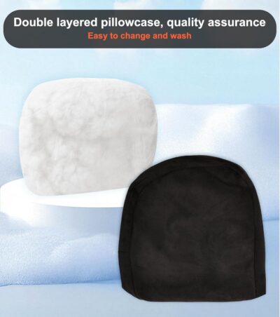 2Pcs Car Neck Pillow, Super Soft Du-Pont Bio Cotton Neck Pillow for Driving, Suede Fabric Car Headrest Pillow, Make Your Driving More Comfortable, Suitable, Traveling (Interstellar Black) - Image 7