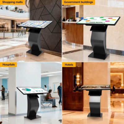 32 inch Touch Screen Kiosk, Android System, Install APP, Browser, Digital Signage Kiosk, K-Style Stand Digital Signage Display, Interactive Display Mall Navigation/Advertising/Retail Store - Image 9