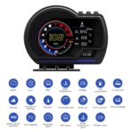 OBD2 Gauge Display, Heads Up Display for Cars, Digital Speedometer for Car with Water Temperature, Voltage, Fuel Consumption, RPM, Overspeed Alarm,obd2 Gauge Speedometer Suitable for All Car - Image 4