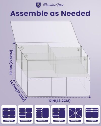 Golf Trunk Organizer for Golf Shoes Clothes Gloves Hats Large Collapsible Golf Storage Box with 4 Dividers Water-Resistant Golf Shoe Bag for 2 Pair of Shoes Golfing Accessories for Men Women Golfers - Image 6