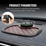3-in-1 Car Dashboard Anti-Slip Mat, 360° Rotatable Phone Holder with Temporary Parking Number, Universal Fit Non-Slip Pad for Car/SUV, Washable Reusable (Brown, 1PC) - Image 5