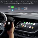 Wireless CarPlay Adapter with YouTube Netflix TikTok, Carplay Ai Box Wireless Carplay & Android Auto, WiFi Bluetooth and HDMI Output, Only for Cars with Wired CarPlay &Wired Android Auto - Image 4