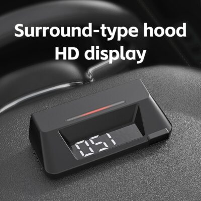 Car Head Up Display HUD with Dual Screen Linkage and Floating Projection, OBD2 Interface Speedometer Tachometer Temperature Gauge Compatible with Most 12V Vehicles After 2004, Black - Image 4