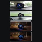 OBD Smart Gauge Display LCD Dual System for Cars - Upgraded HUD, LED Ambient Lighting, Multiple Displays, More Adaptable, Safer Driving with 10 OBD2 Protocols - Image 8