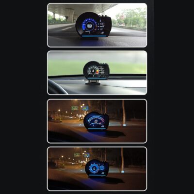 OBD Smart Gauge Display LCD Dual System for Cars - Upgraded HUD, LED Ambient Lighting, Multiple Displays, More Adaptable, Safer Driving with 10 OBD2 Protocols - Image 8