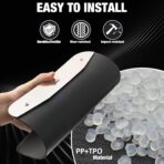 XUKEY 4PCS Car Universal Mud Flaps Splash Guards with Night Reflectors Mudguard Fender Flares Mudflaps w/Hardware, Front and Rear Wheel Tire Protection for Pickup Truck SUV Van Trailers Caravans - Image 7