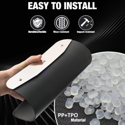 XUKEY 4PCS Car Universal Mud Flaps Splash Guards with Night Reflectors Mudguard Fender Flares Mudflaps w/Hardware, Front and Rear Wheel Tire Protection for Pickup Truck SUV Van Trailers Caravans - Image 7