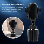 Car Phone Mount,Cup Holder Phone Holder,360°Adjustable Cup Phone Holders for Your Car,Anti-Shake Car Mount,Cradle Friendly Compatible with iPhone Samsung Google and All 4.0-7.0 inches Smartphones - Image 7