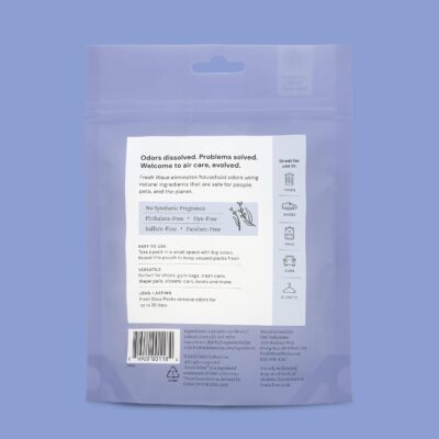 Fresh Wave Lavender Odor Eliminating & Deodorizing Packs | Bag of 6 | Safer Odor Relief for Small Spaces | Natural Plant-Based Odor Eliminator | Odor Absorbers for Home - Image 8