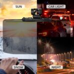 Sun Visor Extender – Sun Blocker for Car – Anti-Glare Non-Polarized Car Visor Extender – Glare Guard Car Visor Extension for Night Driving, Universal Angle Adjustable UV 400 Protector - Image 6
