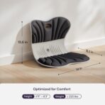 CabSupport Ergonomic Lumbar Support Seat Cushion M1 Plus - Posture Correction Spineseat for Office Chair, Car, Home with Breathable Memory Foam - Image 2