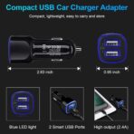 Car Charger iPhone, 5Pack 2.4A 12V USB Adapter Car Cigarette Lighter USB Charger Car Plug for iPhone 17 16e 16 15 14 13 12 11 SE XR XS X 8 7 6,Samsung Galaxy S25 S24 S23 S22 S21 S10 S9,Android,Kindle - Image 5