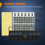 Nilight 6 Gang Rocker Switch Box 12V SPST ON Off Switch QC 3.0 USB Charger Voltmeter Waterproof Aluminum Rocker Switch Panel Night Glow Stickers for Boats Cars RVs Trucks, 2 Years Warranty,Blue - Image 9