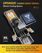 FAHREN Latest & Brightest 9007 led Bulbs, (1200%) 12X Brighter 80,000LM Ultra Brightness HB5 bulbs, 6500K Cool White, IP68 Waterproof, Plug-N-Play, Pack of 2, HID bulbs,1:1 Size Replacement - Image 4