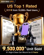 VANMASS [True Military-Grade] Car Phone Holder [Upgraded Suction & Clip] Cell Phone Mount for Dashboard Windshield Vent Truck Cradle Dash Stand for iPhone 16 Pro Max 15 14 13 12 Android, Purple - Image 2