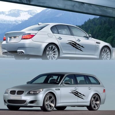 2PCS Claw Mark Decals for Cars,Headlight Car Sticker,Stripes Scratch Decal Vinyl for Sports Cars SUV Pickup Truck Window Motorcycles ect (Black) - Image 5
