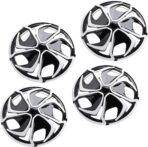 Asixxsix Wheel Hub Caps, 14 Inch Universal Fit ABS Car Wheel Covers Set of 4 with SnapOn Installation for Cars Trucks SUVs Steel Wheels - Image 4