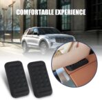 2PCS Car Arm Rest Elbow Pads, Memory Foam Pressure Relieving Car Arm Rest Pad, Soft Comfort Support Pad for Central Control Armrest Box Door, Universal Armrest Cushion for Most Cars (Black) - Image 7