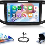 Rimoody 8 Core 6G+128G Android 13 Wireless Carplay Car Radio for Honda CRV 2012-2016, Car Stereo Android Auto 9 Inch Touchscreen GPS 5G-WiFi DSP-36 Mirror Link 59-UI Themes BT FM Camera