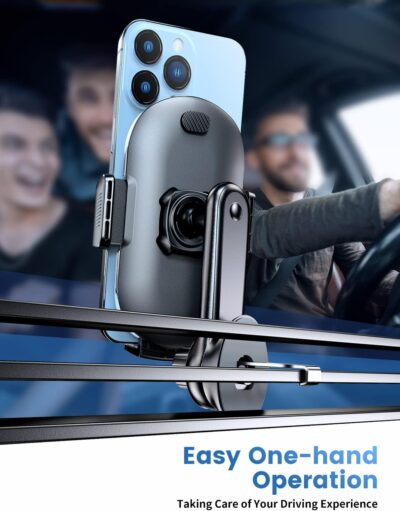 eSamcore Car Vent Phone Mount, Car Phone Holder Mount with Swing Arm Air Vent Clip Car Mount Cell Phone Holder Car for iPhone 17/16/ 15/14/ 13 Pro Max & All 4.7" - 6.9" Android Smartphone - Image 7